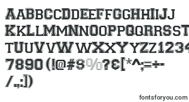 Varsity font – Old School Fonts
