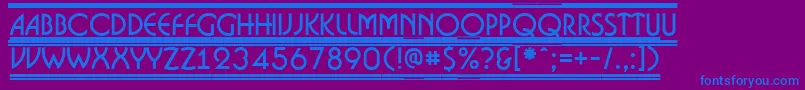Bosano9フォントについての詳細 フォントBosano9 – 紫色の背景に青い文字