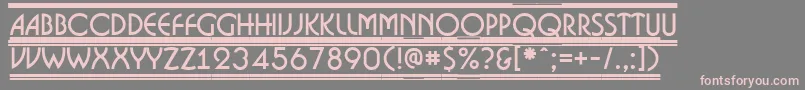 Bosano9 Font – Pink Fonts on Gray Background