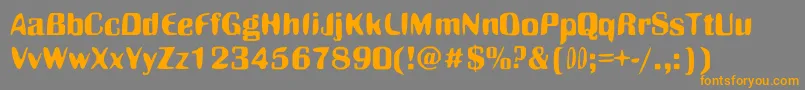 RatPoison Font – Orange Fonts on Gray Background