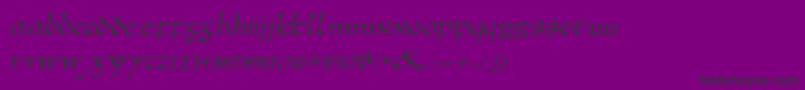 Anglosaxoblique Font – Black Fonts on Purple Background