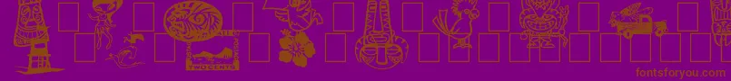 More about TikiClub Font TikiClub Font – Brown Fonts on Purple Background