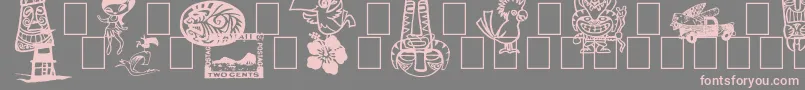 TikiClub Font – Pink Fonts on Gray Background
