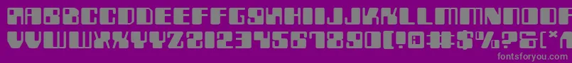 Saiba mais sobre a fonte ZyborgsExpanded Fonte ZyborgsExpanded – fontes cinzas em um fundo violeta