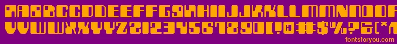 More about ZyborgsExpanded Font ZyborgsExpanded Font – Orange Fonts on Purple Background