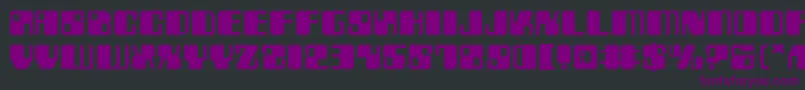 ZyborgsExpanded Font – Purple Fonts on Black Background