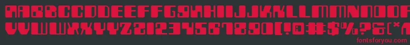 Подробнее о шрифте ZyborgsExpanded Шрифт ZyborgsExpanded – красные шрифты на чёрном фоне