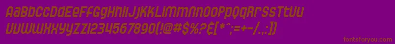 More about SfSpeedwaystarCondensedOblique Font SfSpeedwaystarCondensedOblique Font – Brown Fonts on Purple Background
