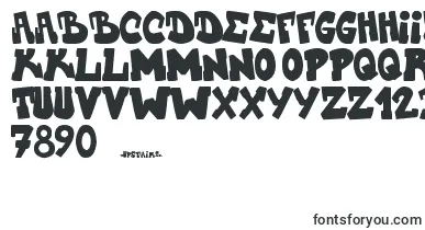 Upstairscvjmgraff font – beautiful Fonts
