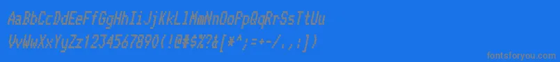 Telidoncdhv ffy Font – Gray Fonts on Blue Background