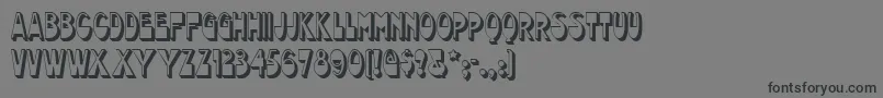 Шрифт Chocolatedropsnf – чёрные шрифты на сером фоне