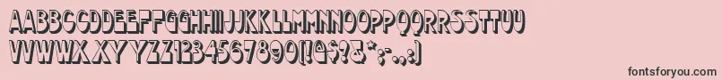Weitere Informationen zur Chocolatedropsnf-Schriftart Chocolatedropsnf-Schriftart – Schwarze Schriften auf rosa Hintergrund