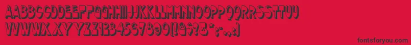 Chocolatedropsnf Font – Black Fonts on Red Background