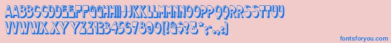 Chocolatedropsnf Font – Blue Fonts on Pink Background