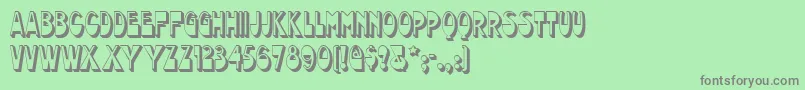 Chocolatedropsnf Font – Gray Fonts on Green Background