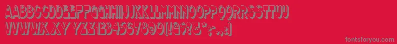 Chocolatedropsnf Font – Gray Fonts on Red Background