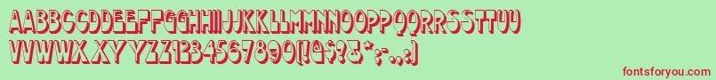 Chocolatedropsnf Font – Red Fonts on Green Background