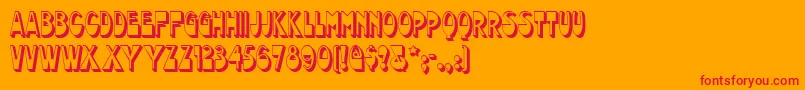 Chocolatedropsnf Font – Red Fonts on Orange Background