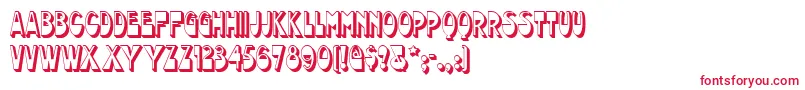 Chocolatedropsnf Font – Red Fonts on White Background