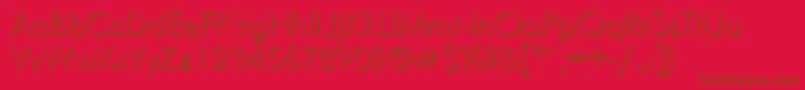 FuturisshadowcttRegular Font – Brown Fonts on Red Background