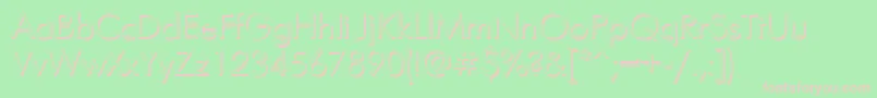 FuturisshadowcttRegular Font – Pink Fonts on Green Background