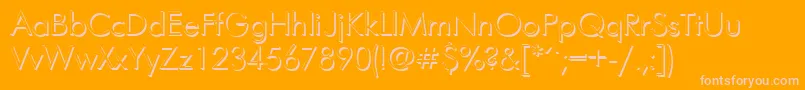 FuturisshadowcttRegular Font – Pink Fonts on Orange Background