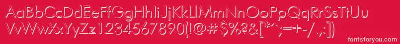 FuturisshadowcttRegular Font – Pink Fonts on Red Background