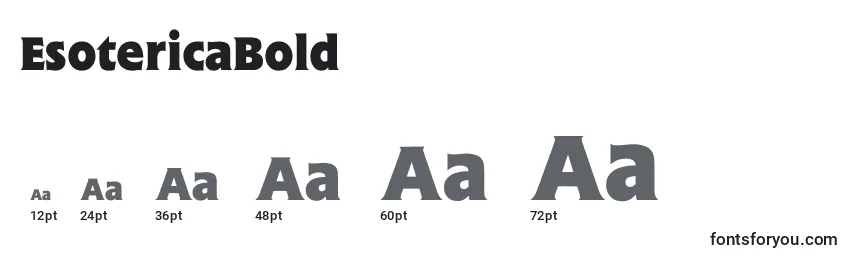 EsotericaBold Font Sizes