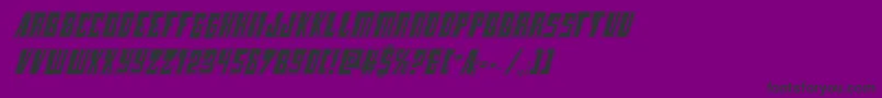 Lampreyacadital Font – Black Fonts on Purple Background