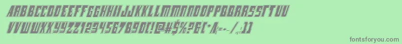 Lampreyacadital Font – Gray Fonts on Green Background