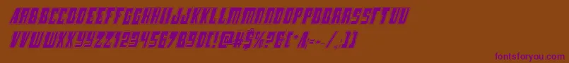 Lampreyacadital Font – Purple Fonts on Brown Background