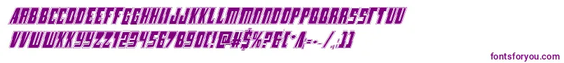 Lampreyacadital Font – Purple Fonts on White Background