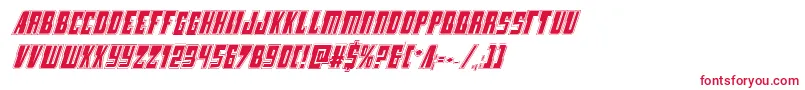 Lampreyacadital Font – Red Fonts on White Background