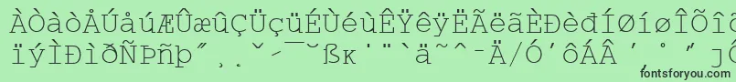 fuente WpMultinationalaCourier – Fuentes Negras Sobre Fondo Verde