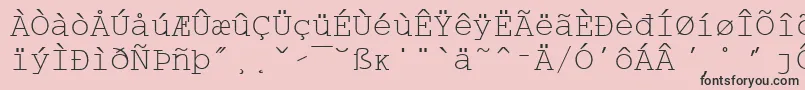 fuente WpMultinationalaCourier – Fuentes Negras Sobre Fondo Rosa