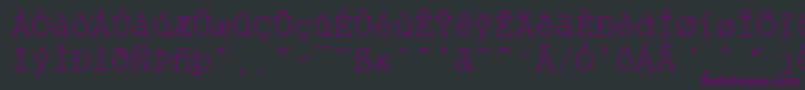More about WpMultinationalaCourier Font WpMultinationalaCourier Font – Purple Fonts on Black Background