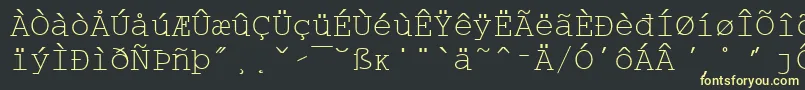 fuente WpMultinationalaCourier – Fuentes Amarillas Sobre Fondo Negro