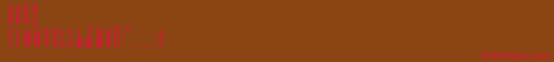 PsaltyrUcsSpacedout Font – Red Fonts on Brown Background