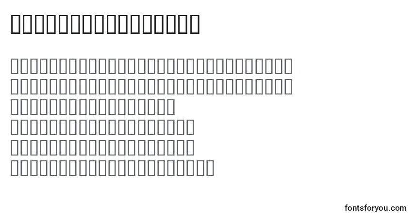 Dizzyfeiningersh-fontti – aakkoset, numerot, erikoismerkit