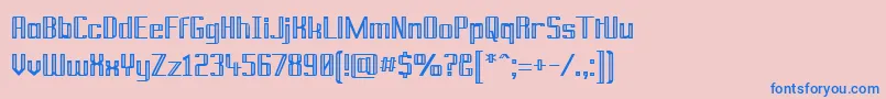 PrussianBrew Font – Blue Fonts on Pink Background