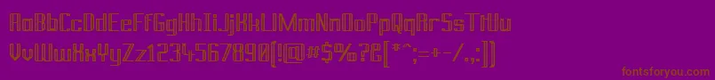 PrussianBrew Font – Brown Fonts on Purple Background