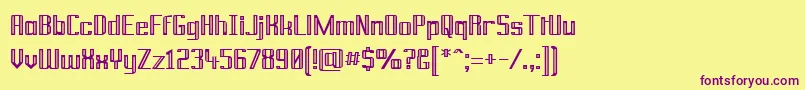 PrussianBrew Font – Purple Fonts on Yellow Background