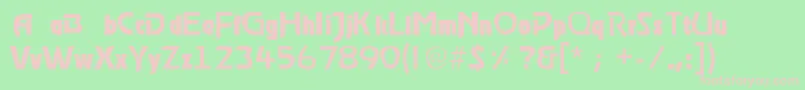 Stormlight Font – Pink Fonts on Green Background