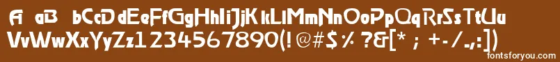 Stormlight Font – White Fonts on Brown Background
