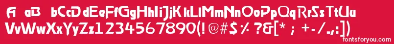 Stormlight Font – White Fonts on Red Background
