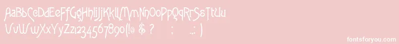 ToulouselautrecRegular Font – White Fonts on Pink Background