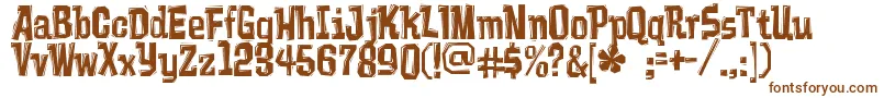 Vademecu Font – Brown Fonts on White Background