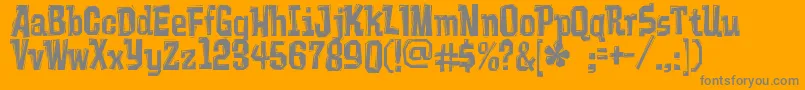 Vademecu Font – Gray Fonts on Orange Background