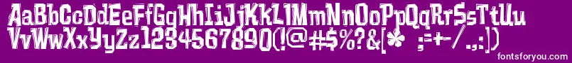 Vademecu Font – White Fonts on Purple Background