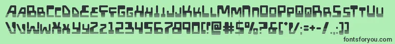 Xpedhalf Font – Black Fonts on Green Background